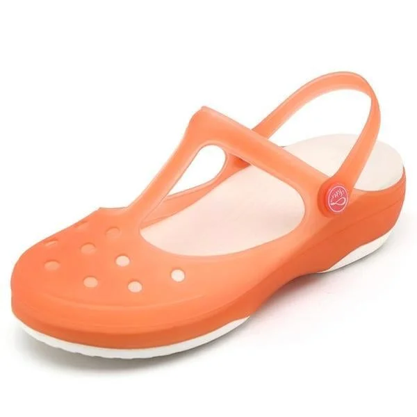 Summer Women Mules Clogs Beach Breathable Sweet Slippers Sandals Jelly Shoes