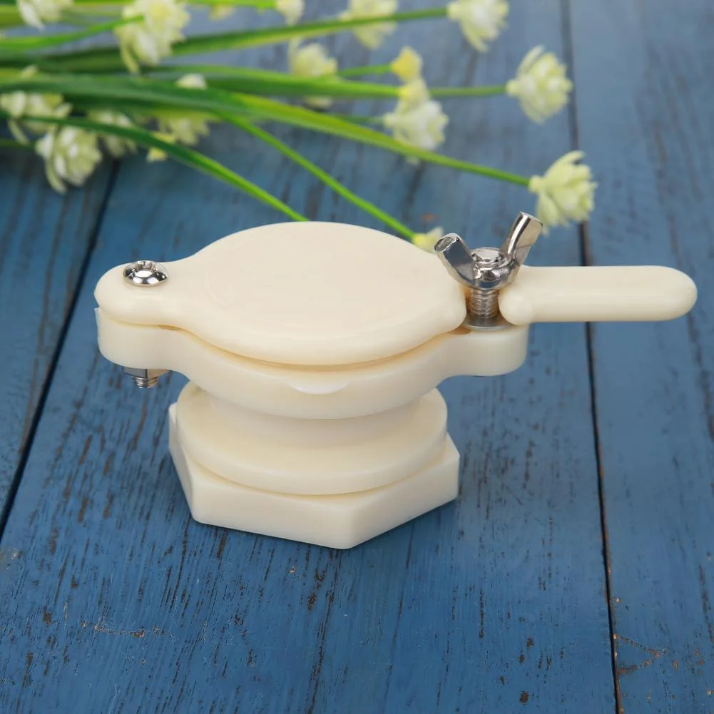 Nylon Bee Extractor Honey Tap Gate Valve Gardening Beekeeping Equip (White)