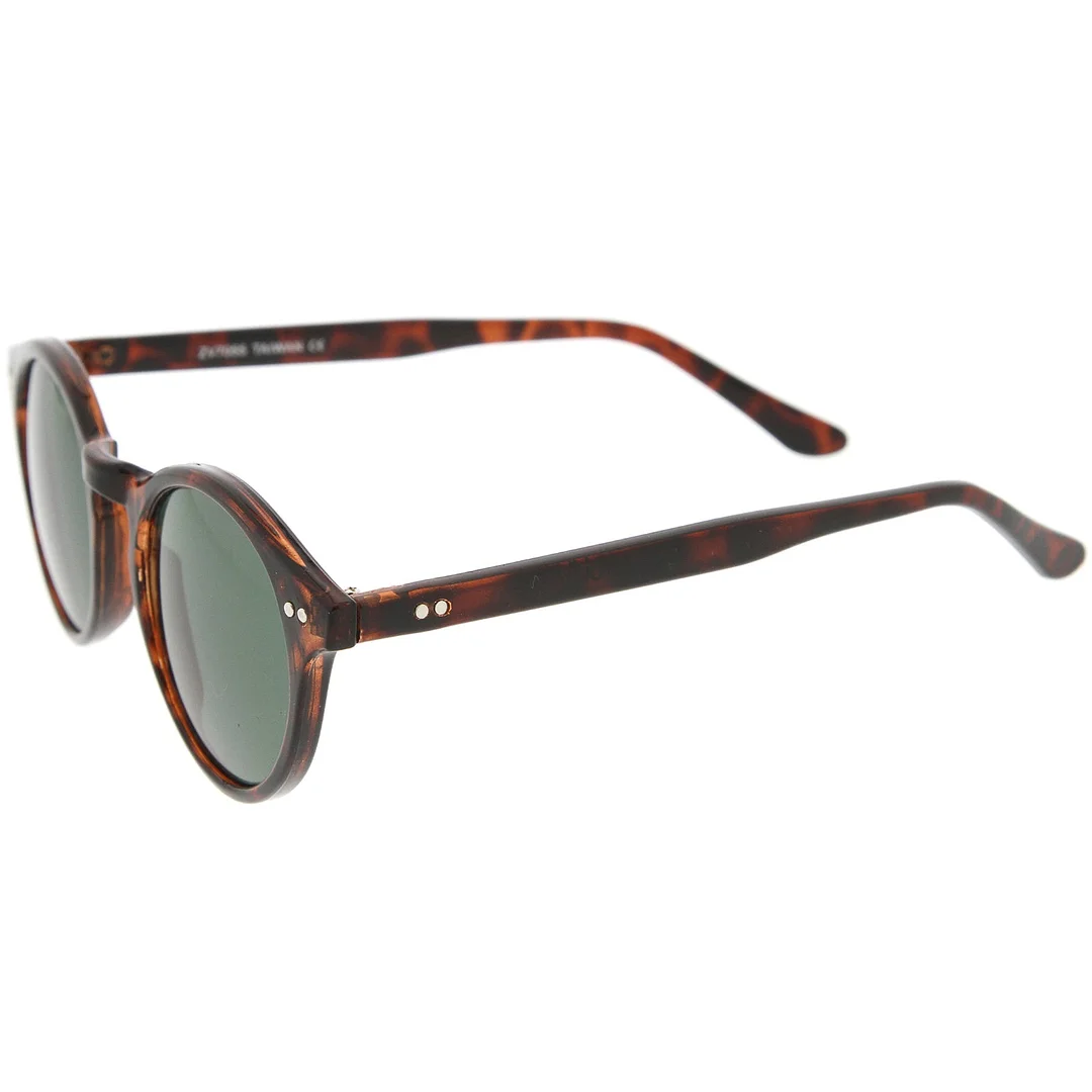 Classic Horn Rimmed Keyhole Nose Bridge P3 Round glasses 46mm