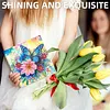12Pcs Diamond Painting Garden Flowers Greeting Card Set with Envelope
