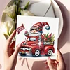 6Pcs DIY Christmas Goblin Diamond Painting Greeting Cards