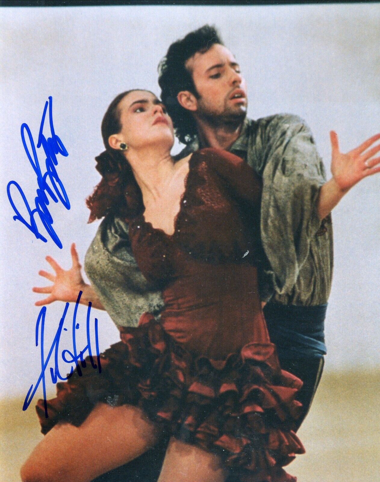 Brian Boitano Katarina Witt Skating Signed Autographed 8x10 Glossy Photo Poster painting COA