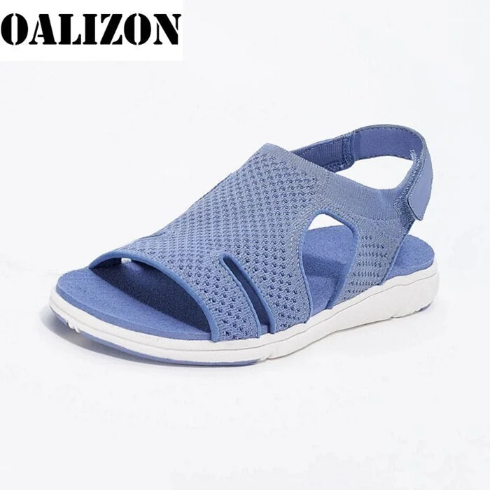 Summer New 2021 Women's Sandals Casual Shoes Women Female Ladies Soild Color Platform Sandalias Slip-On Casual Shoes Femme Woman