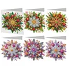 6Pcs Schneeflocken - 5d DIY Handwerk Grußkarte