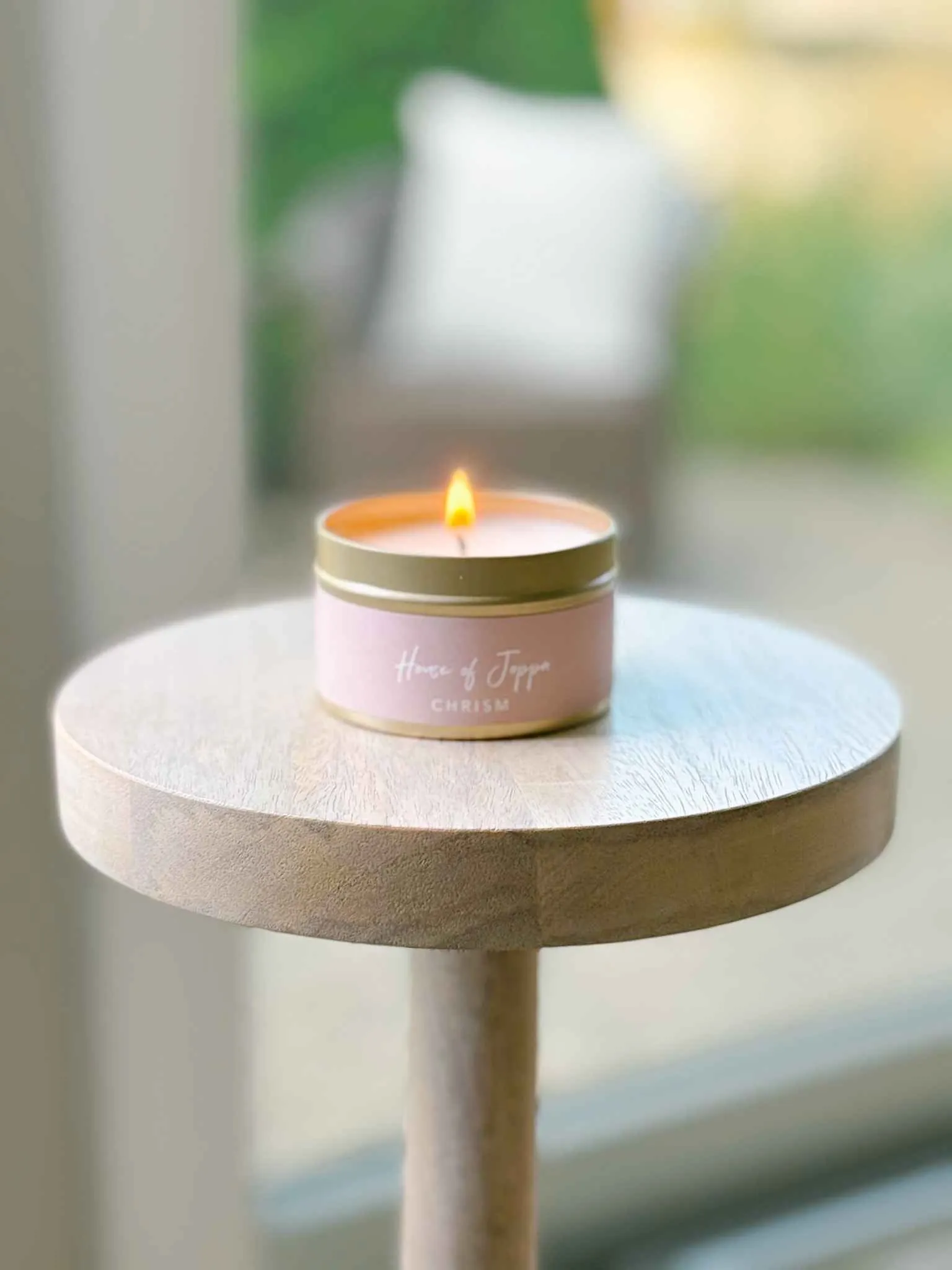 Chrism-Scented Tin Candle + Basalm + Olive Oil + Frankinsense