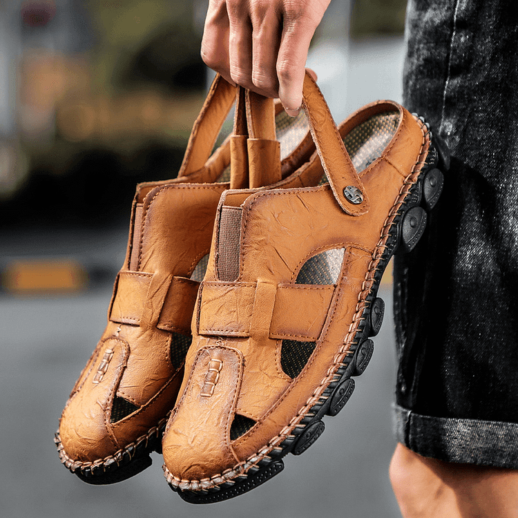 Kanyap-Men's Handmade Leather Sandals