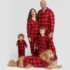 Christmas Family Matching Pajamas Plaid Cotton Mother Father Baby