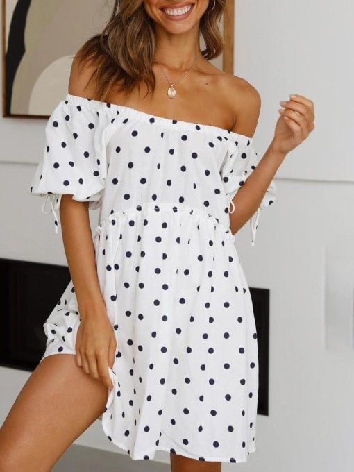 polka dot ladies dresses