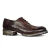 Comfortable Lace-up Square-heel Low-heel Men's Leather Shoes -Dress Shoes