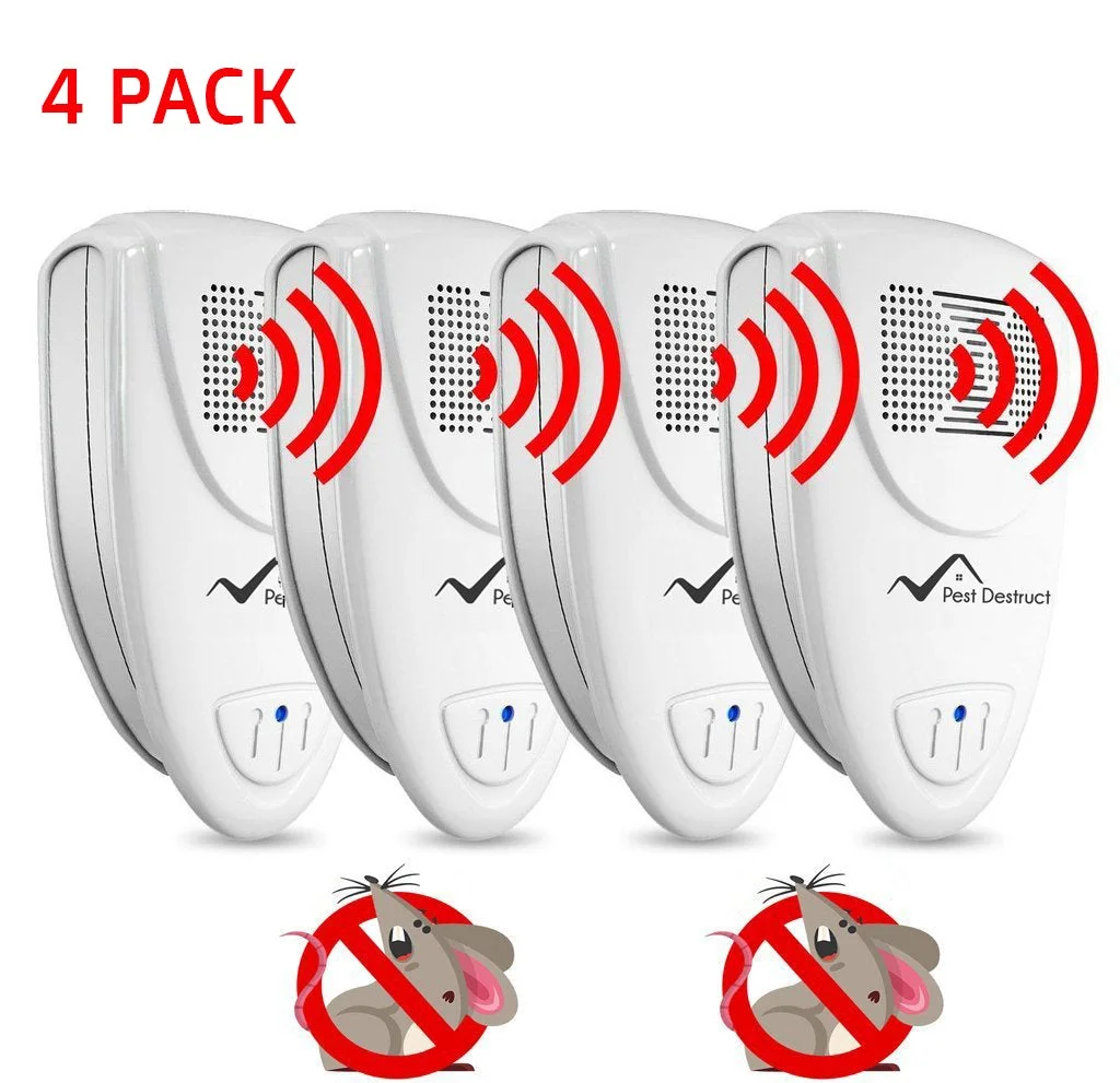 Ultrasonic Mice Repellent - PACK OF 4 - Get Rid Of Mice In 48 Hours