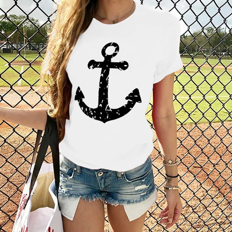 Anchor print T-shirt