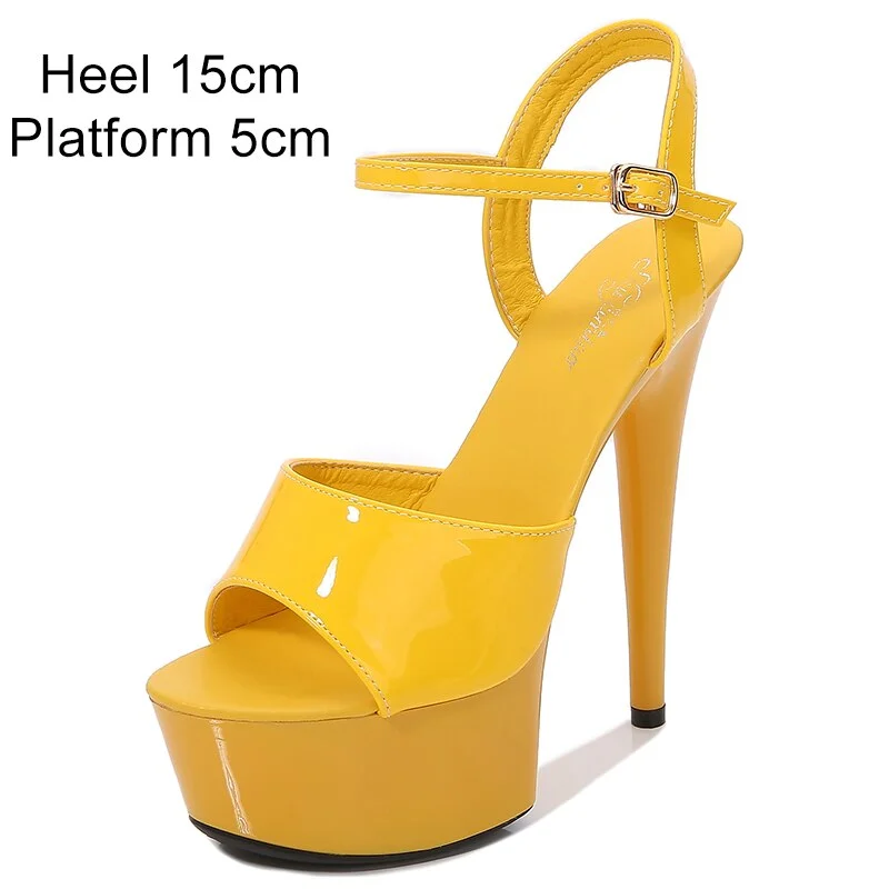 Qengg 2021 Model Shoes Women Sexy Catwalk Shoes Sandals 9 13 15 17 20 CM High Heels Platform Sandals Girls Shoe Party Club Drop Sales