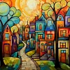 Color House-Full Round Diamond Painting 30*30CM