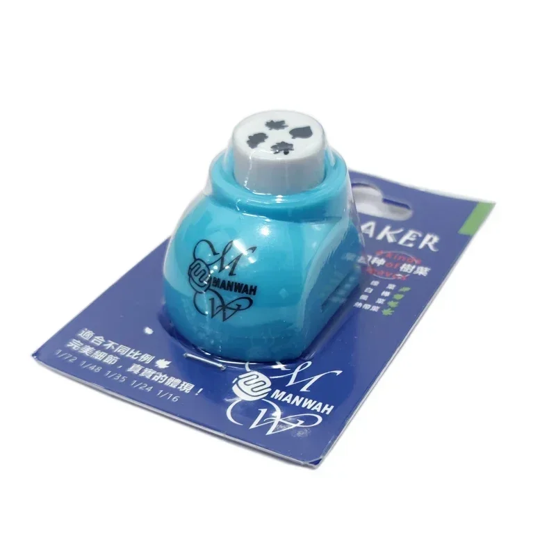 4 In 1 Leaves Pattern Paper Cutter Miniature Model Leaf Maker Sand Table Scene Modeling Tool Mini Hole Puncher for Scrapbooking
