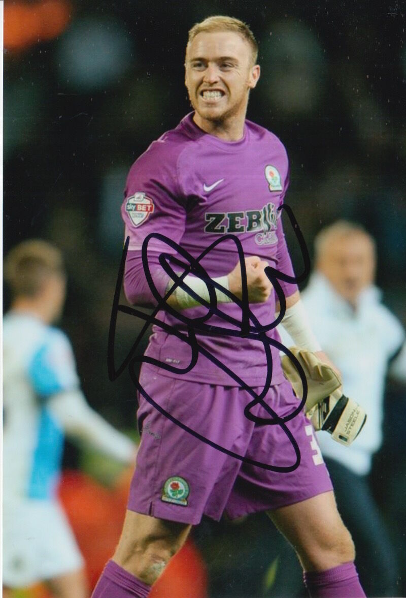 BLACKBURN ROVERS HAND SIGNED JASON STEELE 6X4 Photo Poster painting.