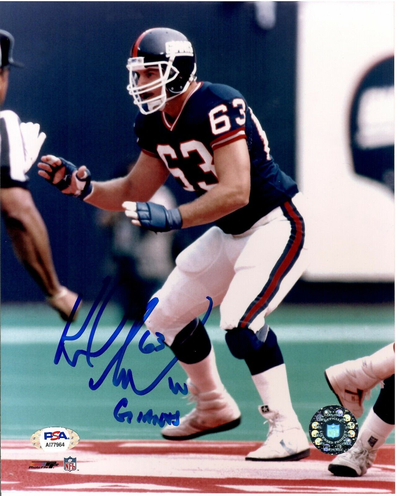 Karl Nelson autographed signed inscribed 8x10 Photo Poster painting NFL New York Giants PSA COA