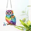 2Pcs Diamond Painting Owl Diamond Art Pendant Wall Decor