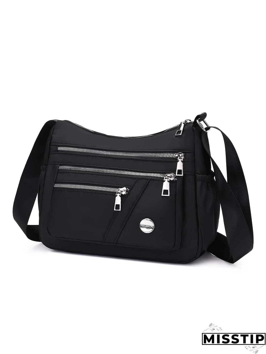 Metal Decor Hobo Bag