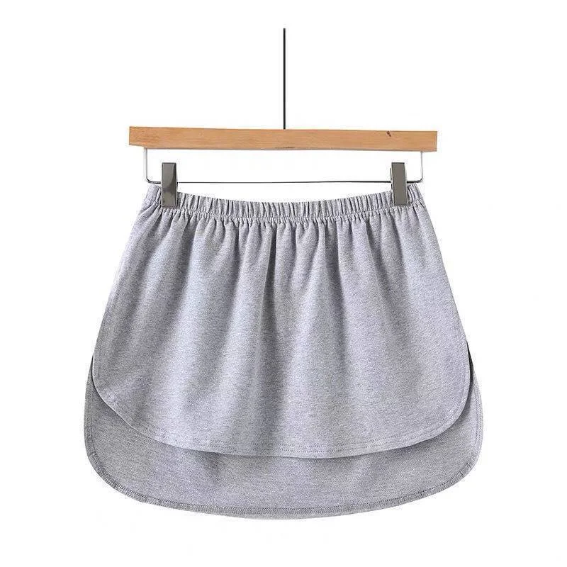 Women Fake Fashion False Shirt Tail Blouse Hem 2021 top New Cotton Detachable black Underskirt UK skirts womens mini skirt