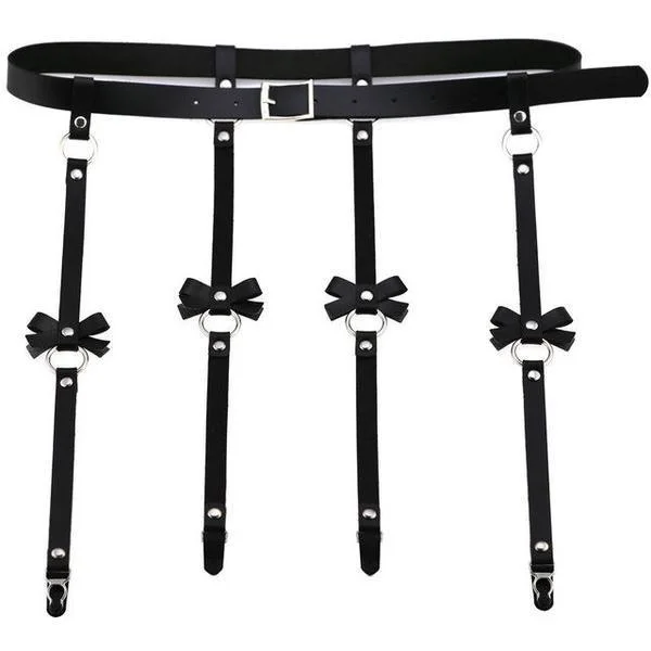 Thigh High Stockings Harness Belt