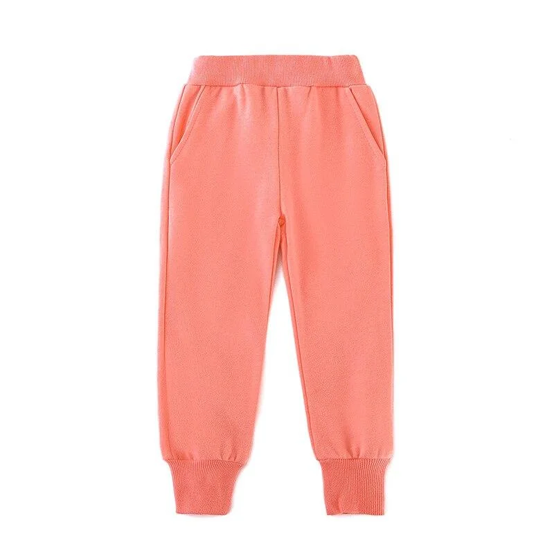 2-8T Toddler Kid Baby Boy Girl Clothes Spring Autumn Sport Pants Casual Fitness Workout Sweatpants Candy Color Trousers