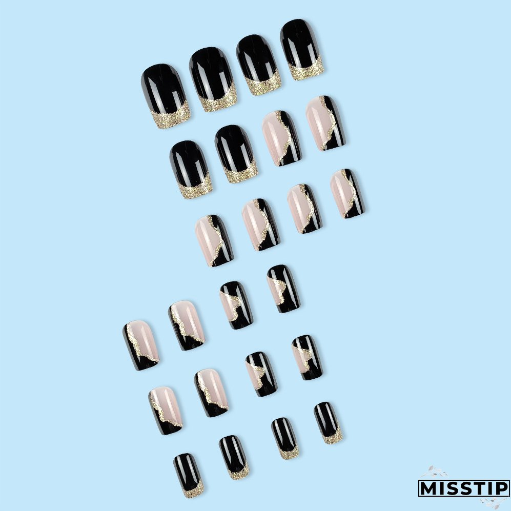 French Glitter Fashion Whitening Manicure Finished Nails