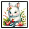 Cute Rabbit-18CT Stamped Cross Stitch 20*20cm/7.87*7.87in