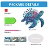 (US Only)Acrylic 2D Flat Sea Turtle DIY Diamond Painting Desktop Ornaments Kit for Decor