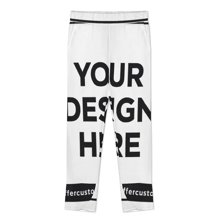 Personalized Design UNISEX  Linen-Look Wide Leg Pants NCK04 Full Print