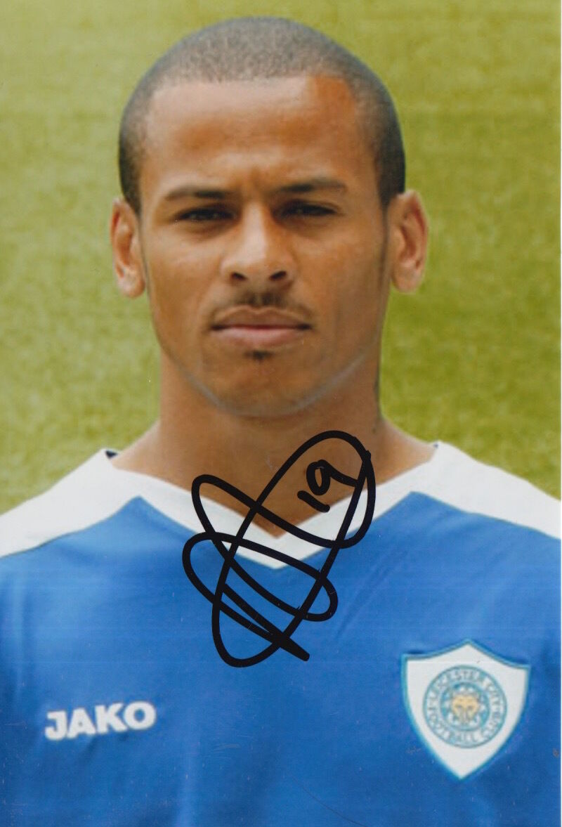 LEICESTER CITY HAND SIGNED DJ CAMPBELL 6X4 Photo Poster painting.