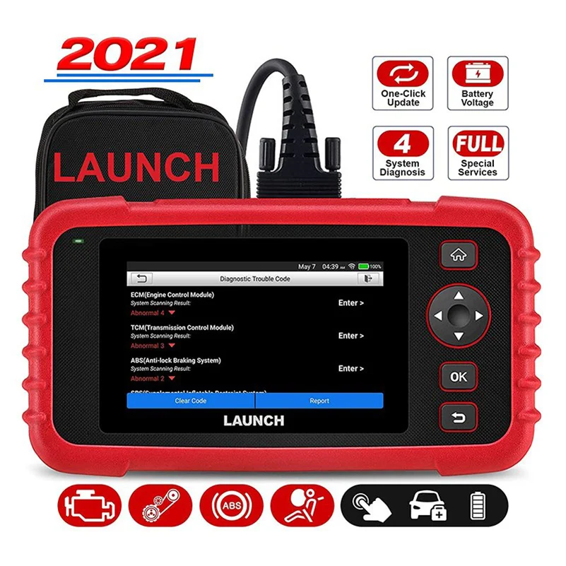 LAUNCH CRP123X Car OBD2 Scanner Code Reader Check Engine ABS SRS Diagnostic  Tool