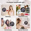 (18.5cm)DIY Acrylic Jigsaw Puzzle Window Hanging with Hanging Chain DIY Stained Glass Decoration Round Window Puzzle Decor for DIY Craft Project (Turtle)