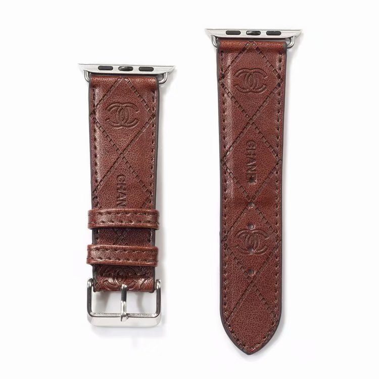 Embossing 3D Leather Apple Watch Band--[GUCCLV]