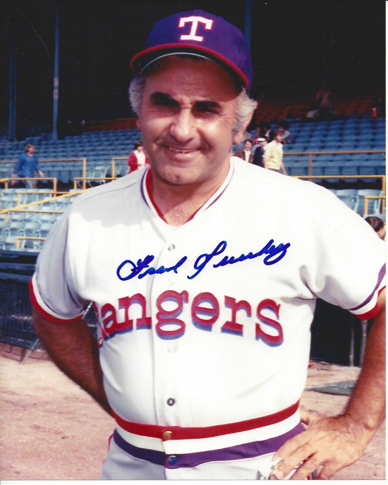 Frank Luchessi Autographed 8x10 Texas Rangers#1