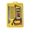 8 in 1 Hacksaw Frame Set with 6 Blades Multi Purpose Mini Hacksaws Heavy Duty Steel Saw for Metal Woodworking Glass Rubber PVC Pipes