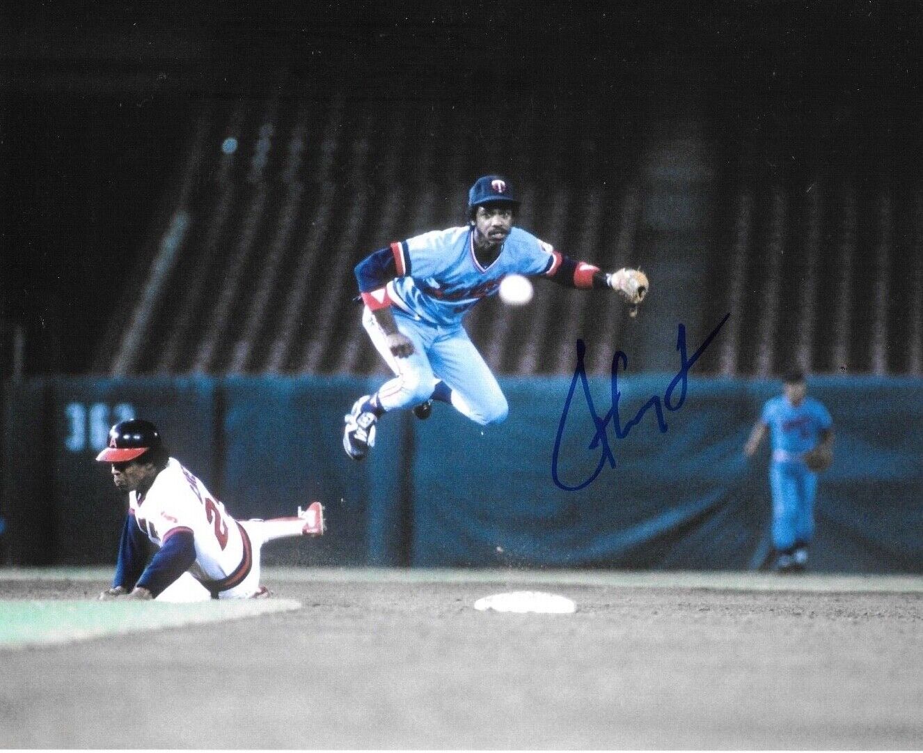 * RON WASHINGTON * signed 8x10 Photo Poster painting * MINNESOTA TWINS * COA * 1