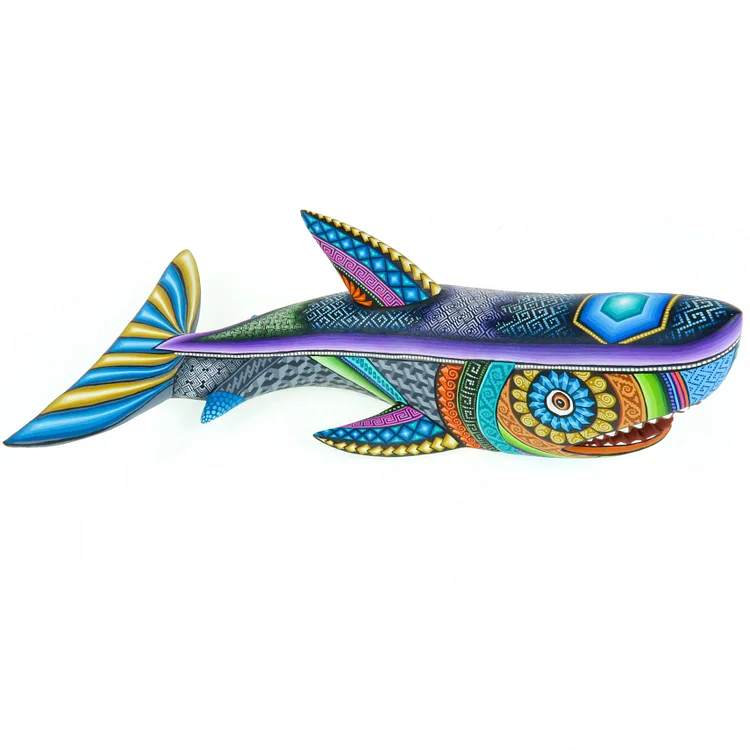 Beautiful Shark - Oaxacan Alebrije Wood Carving