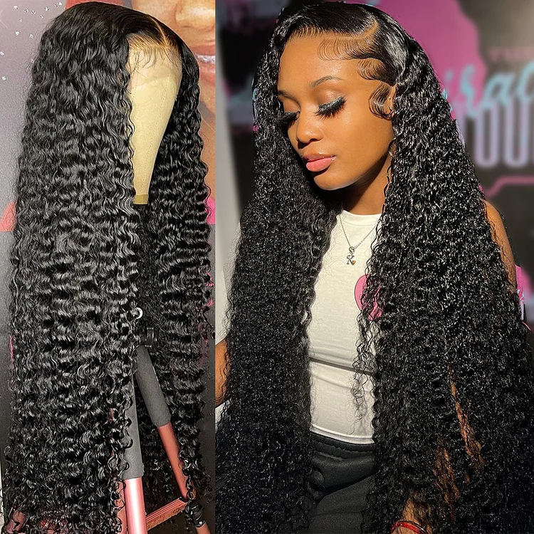New Arrival in April 2024 - 13x6 deep wave Lace Front Wigs Pre Plucked natural hair wigs