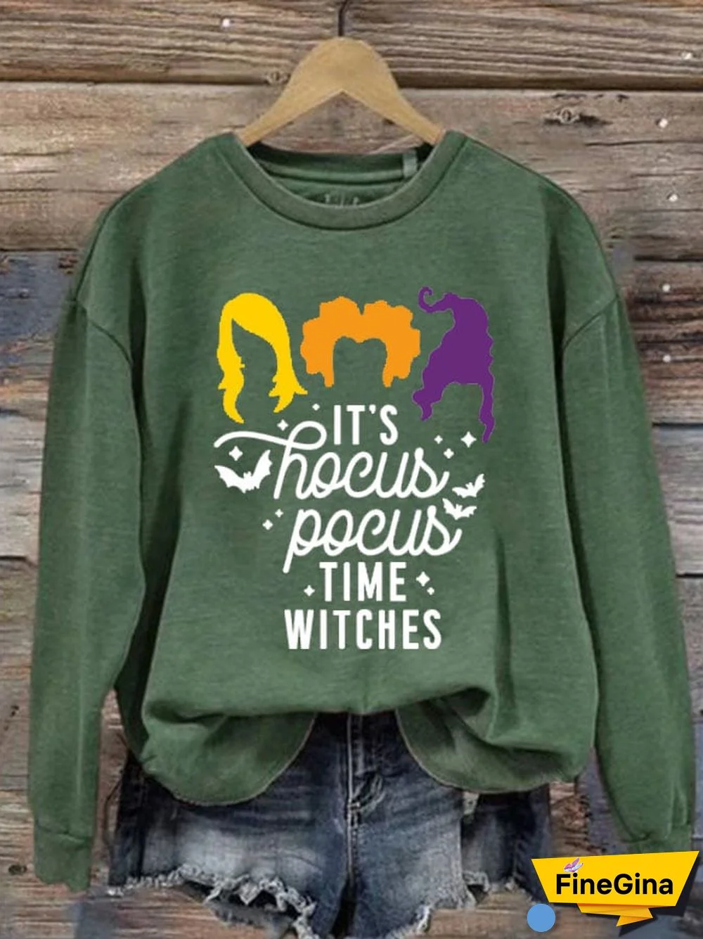 It'S Hocus Pocus Time Witches Women'S Printed Long Sleeve Sweatshirt