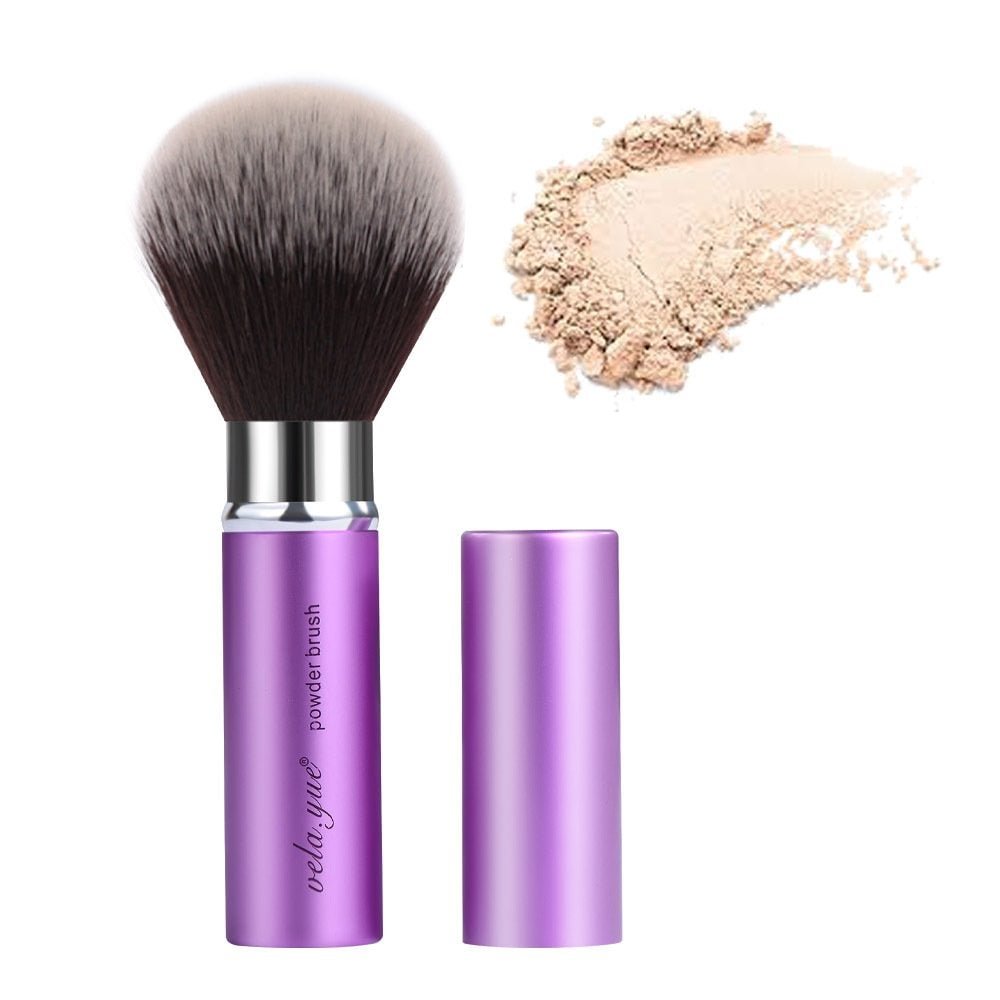 Retractable Face Kabuki Brush Round Powder Makeup Brushes