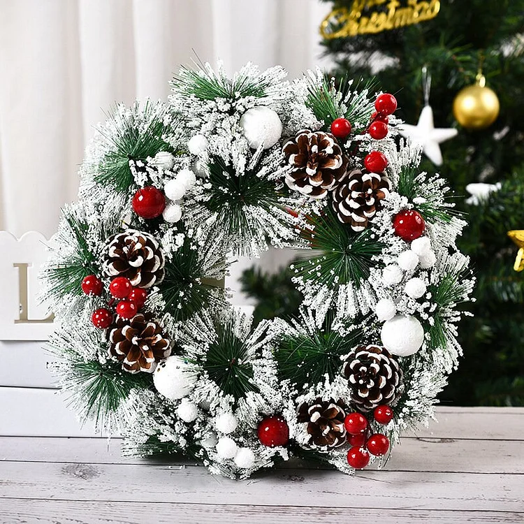 Christmas Christmas Wreath Snow