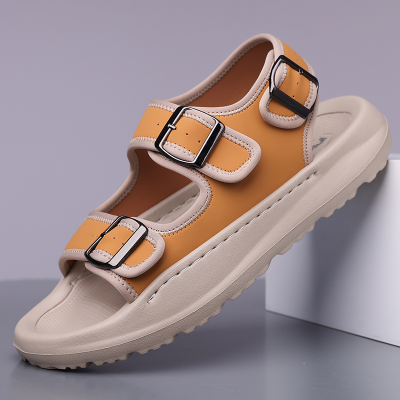 Arkget Shoes | Men's Leather Adjustable Buckles Light Summer Sandals