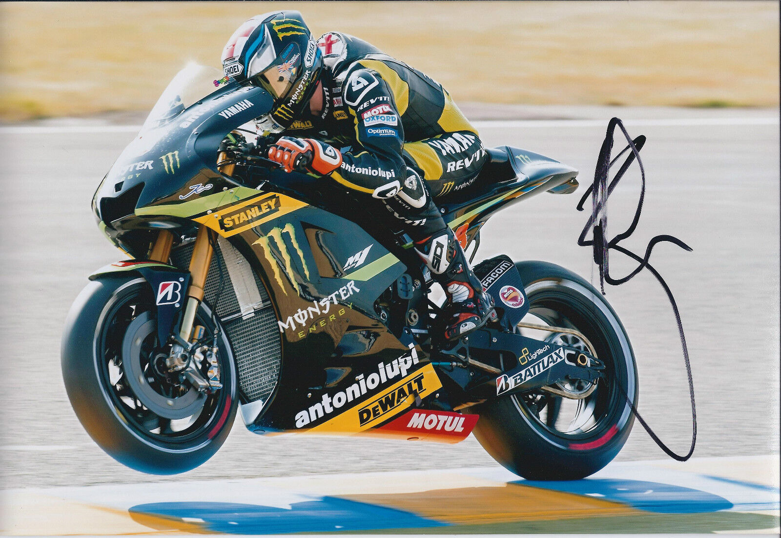 Bradley SMITH Signed Photo Poster painting AFTAL Autograph COA Yamaha Rider Moto2 Goodwood FOS