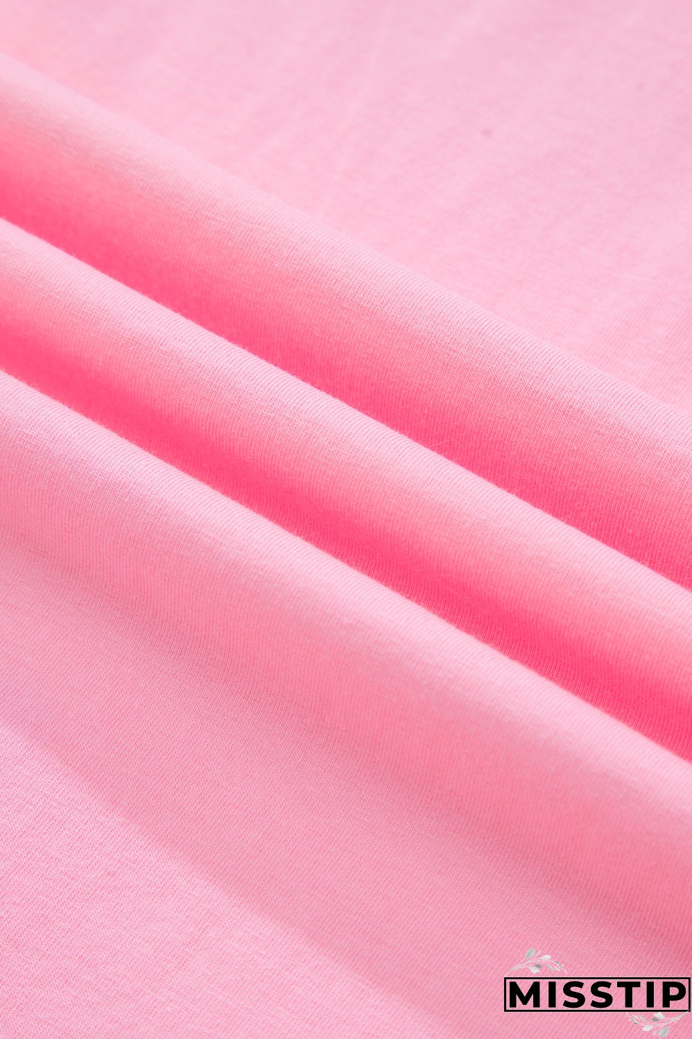 Bonbon Oversized Patched High Low Bracelet Sleeve Plus Size T Shirt