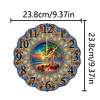 DIY Beach Coconut Tree Diamond Painting Special Shape Hanging Clock