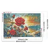 Coast Rose-Full Round Diamond Painting 60*40CM
