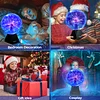 Plasma Ball: 6 Inch Plasma Globe Touch & Sound Sensitive Plasma Ball Lamp Electric Ball Lightning Toys for Kids, Parties, Home, Prop, Decoration, Christmas Gifts