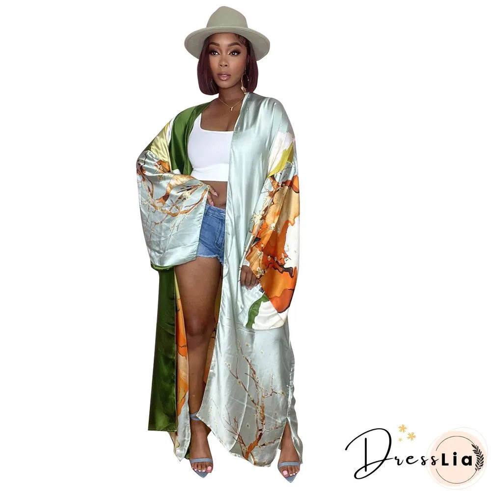 Long Outerwear Cardigan Long Sleeve Casual Coat