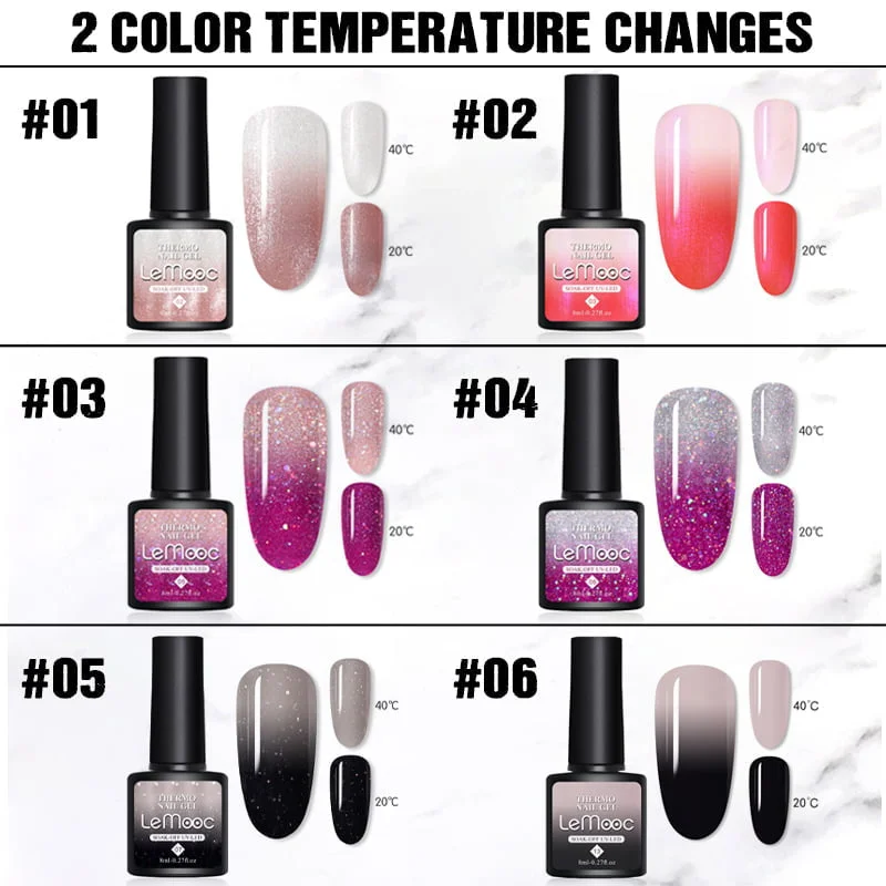 Three-Color Temperature Change Nail Polish