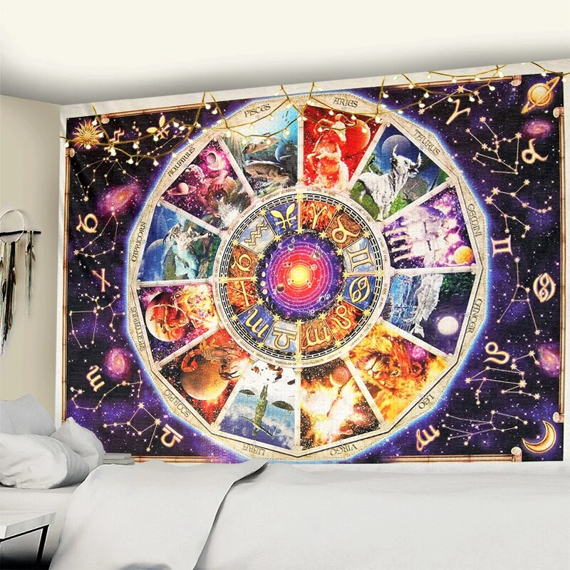 Nigikala Moon Tarot wall tapestry Mandala tapestry home decoration tapestry psychedelic hippies free delivery wall hanging